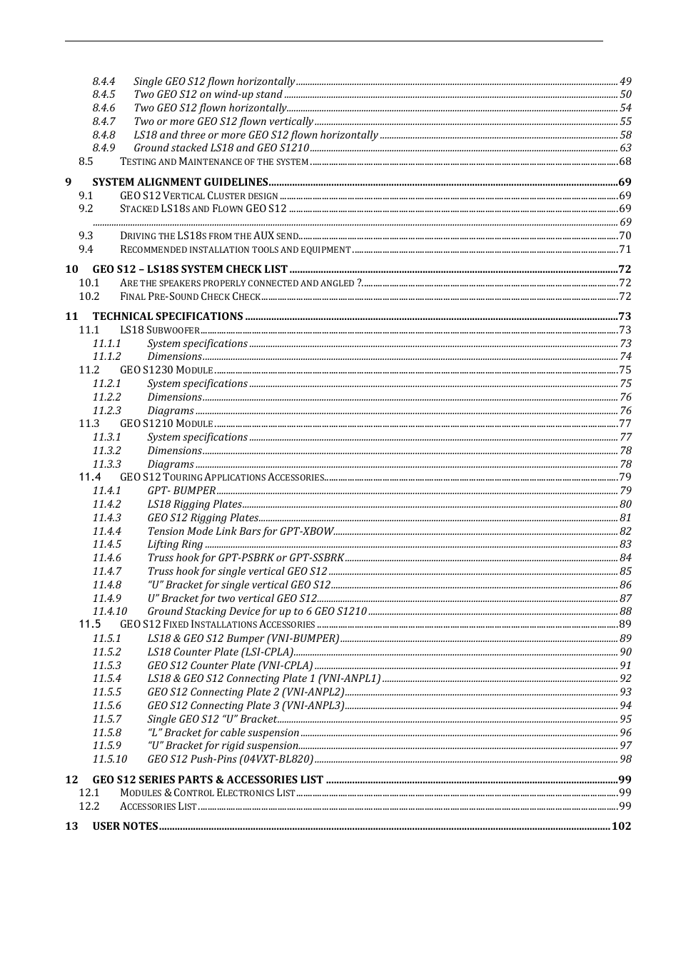 Nexo LS18 User Manual | Page 7 / 103