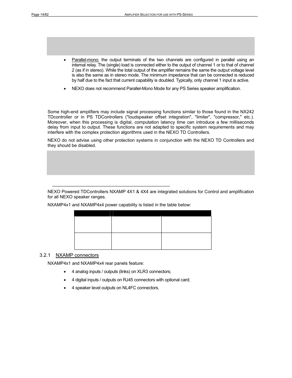 2 ps series systems and nxamp tdcontrollers | Nexo PS-R2 User Manual | Page 14 / 82