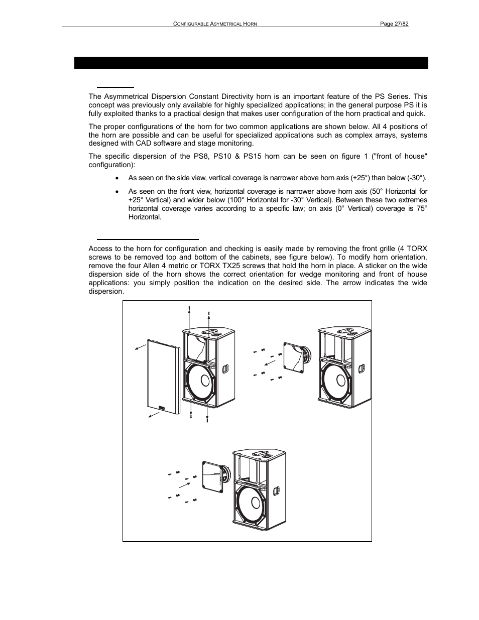 1 principle, 2 change of configuration | Nexo PS-R2 User Manual | Page 27 / 82