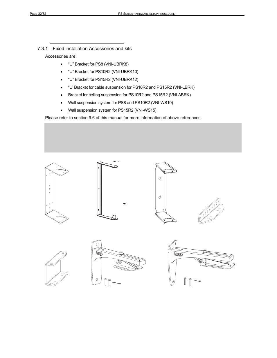 3 ps series in fixed installations | Nexo PS-R2 User Manual | Page 32 / 82