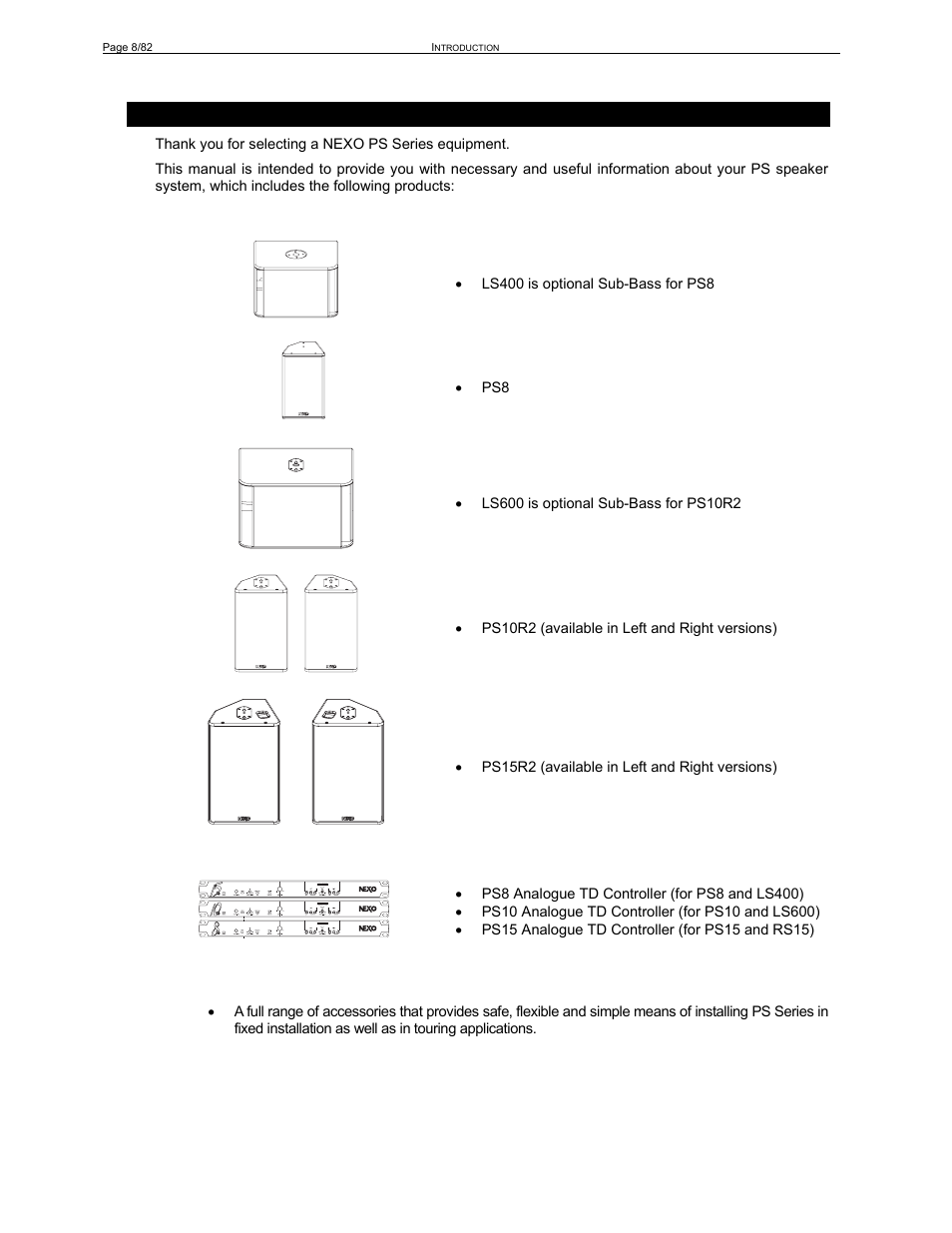 Nexo PS-R2 User Manual | Page 8 / 82