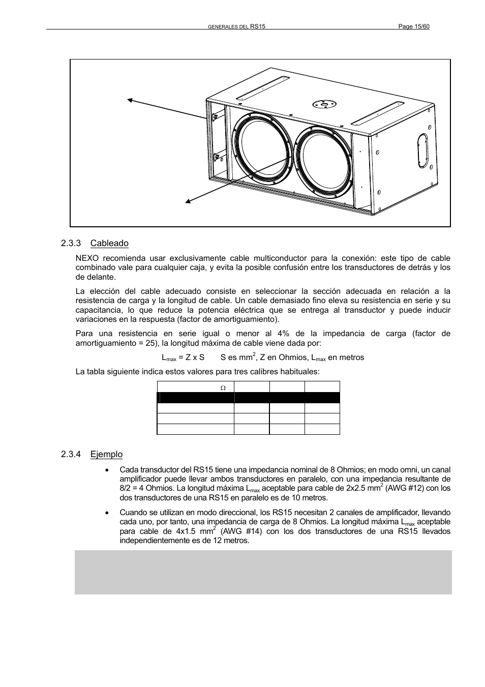 Nexo RS User Manual | Page 15 / 60