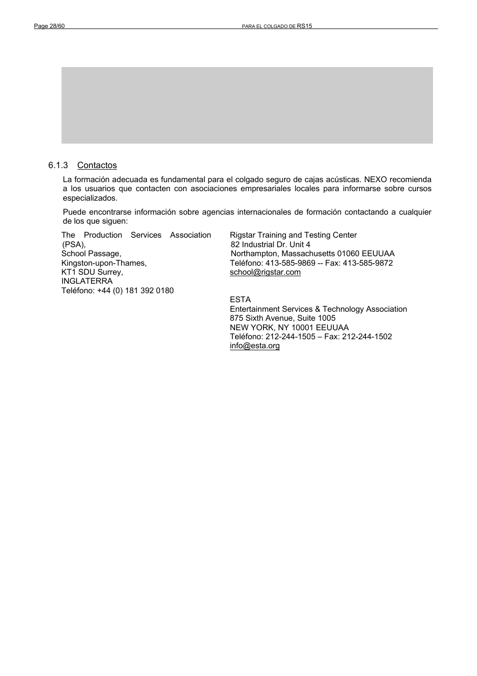 Nexo RS User Manual | Page 28 / 60