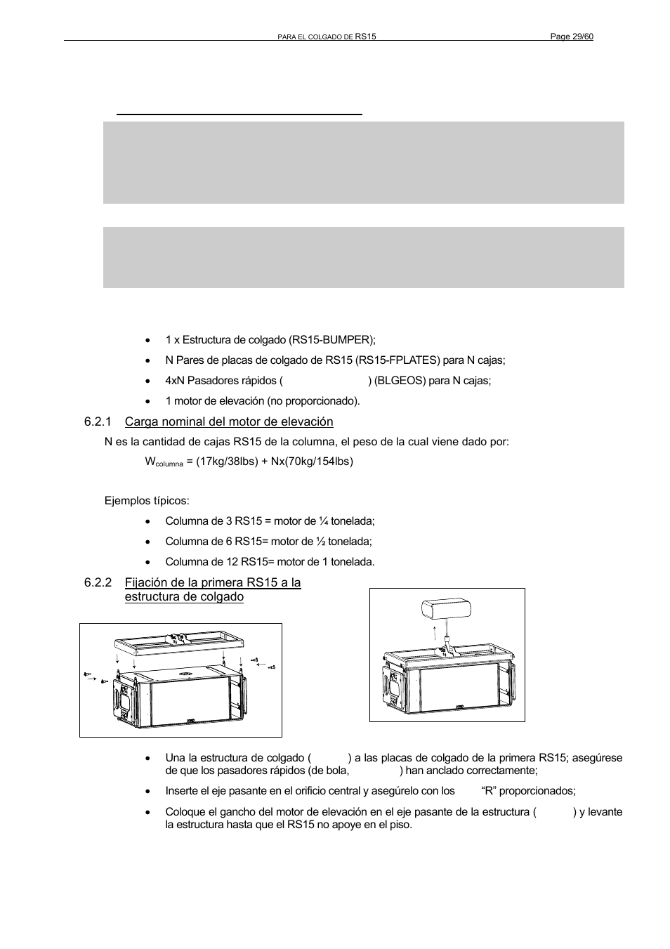 2 colgado de rs15 en formación ( array ) | Nexo RS User Manual | Page 29 / 60