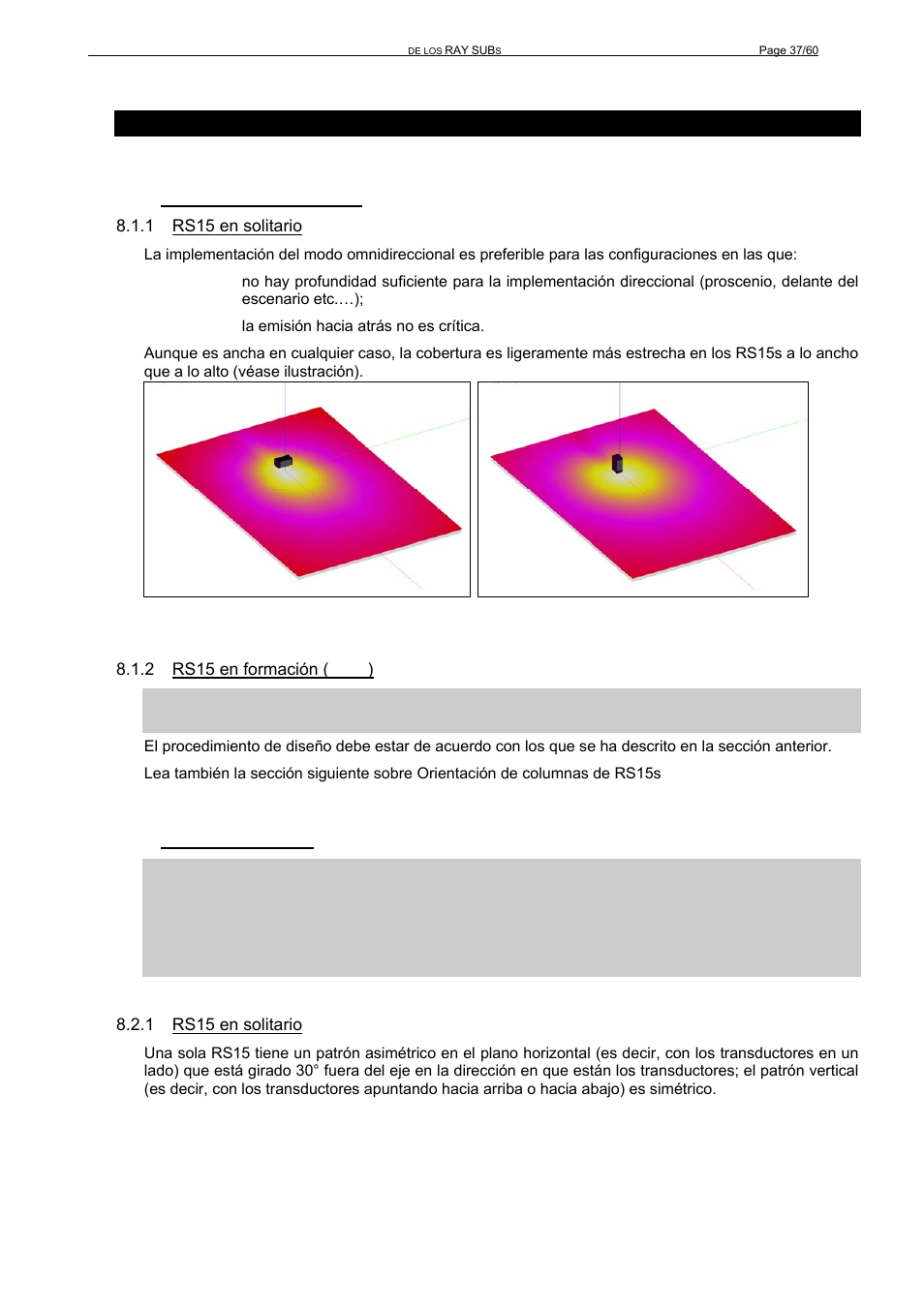 1 modo omnidireccional, 2 modo direccional | Nexo RS User Manual | Page 37 / 60