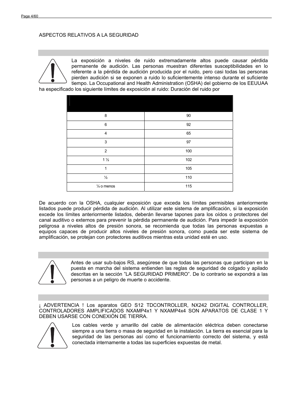 Nexo RS User Manual | Page 4 / 60