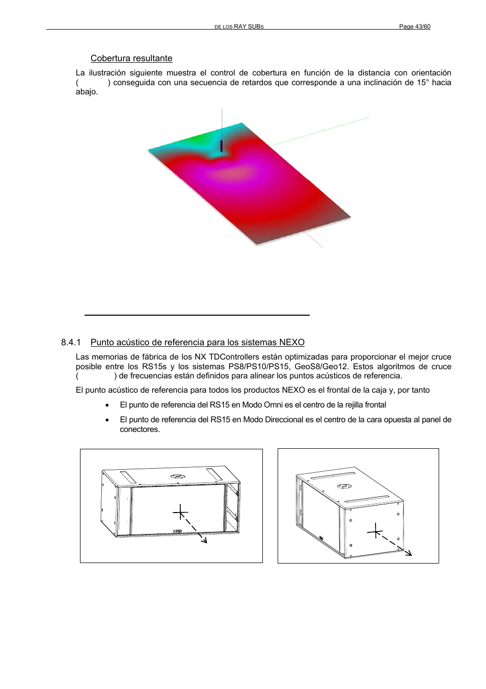 4 alineamiento del rs15s con el sistema principal | Nexo RS User Manual | Page 43 / 60