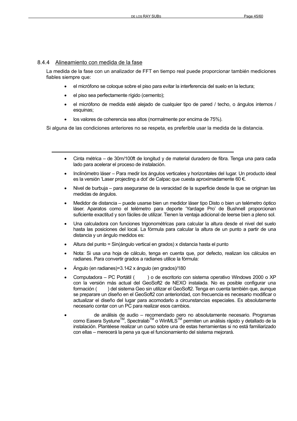 Nexo RS User Manual | Page 45 / 60