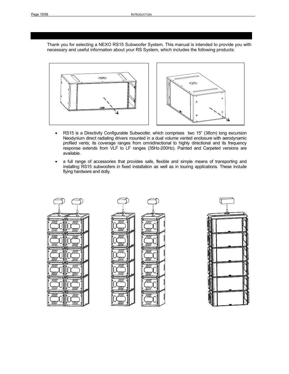 Nexo RS User Manual | Page 10 / 58