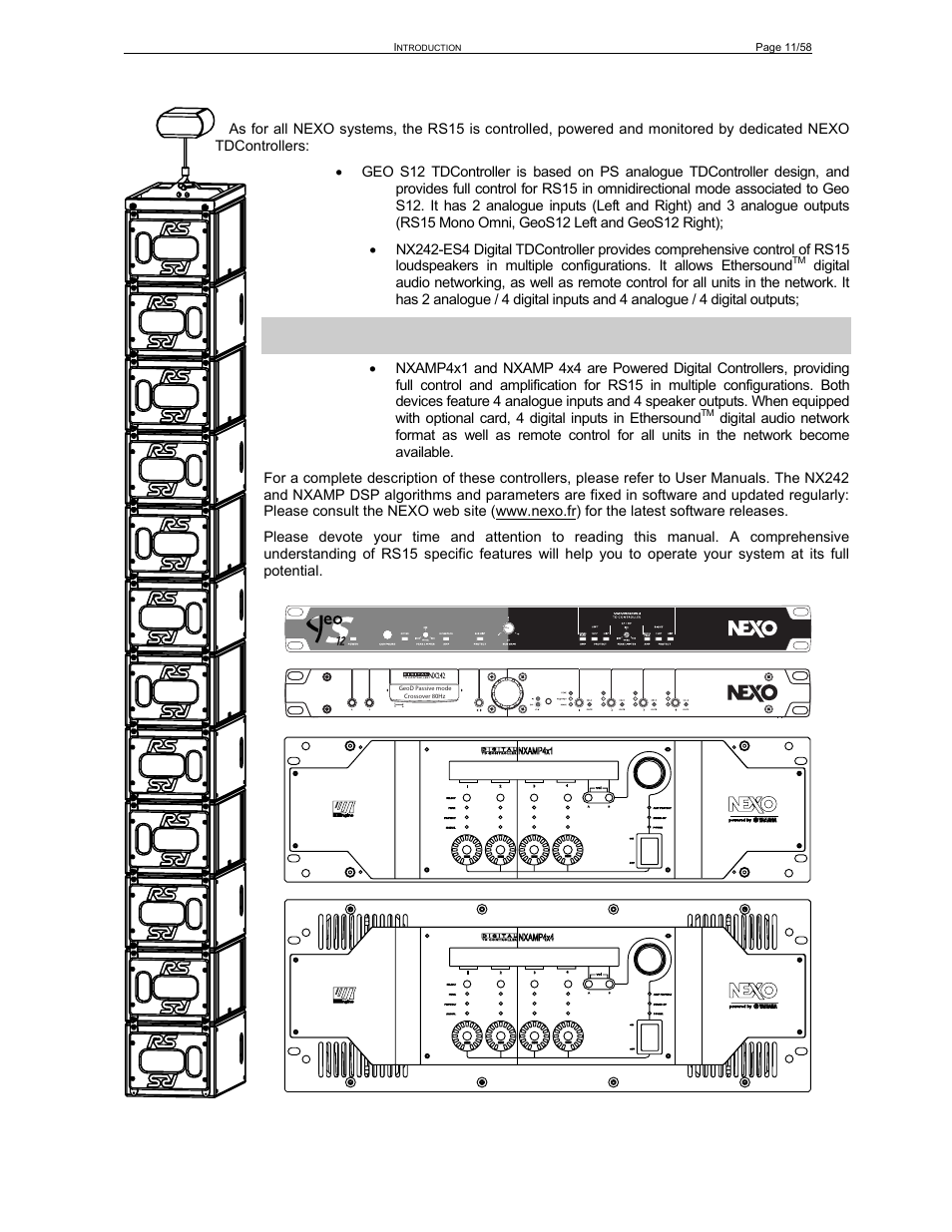 Nexo RS User Manual | Page 11 / 58