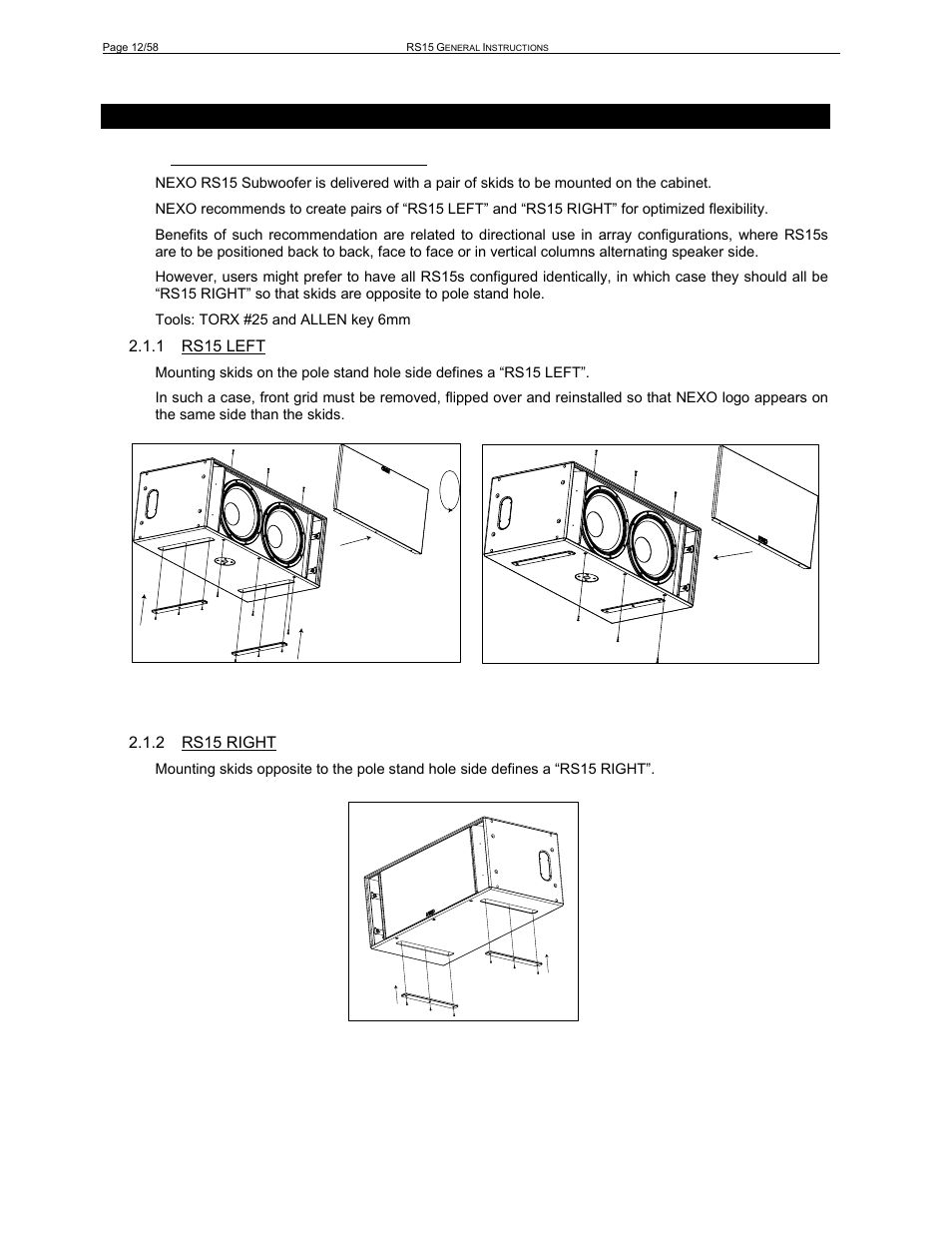 2 rs15 | Nexo RS User Manual | Page 12 / 58