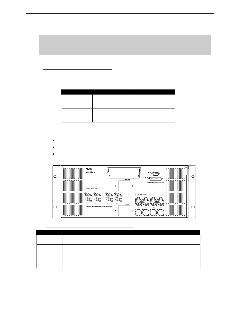 2 rs15 and nxamp tdcontrollers, 1 nxamp connectors, 2 rs15 and nxamp recommended configurations | Nexo RS User Manual | Page 20 / 58