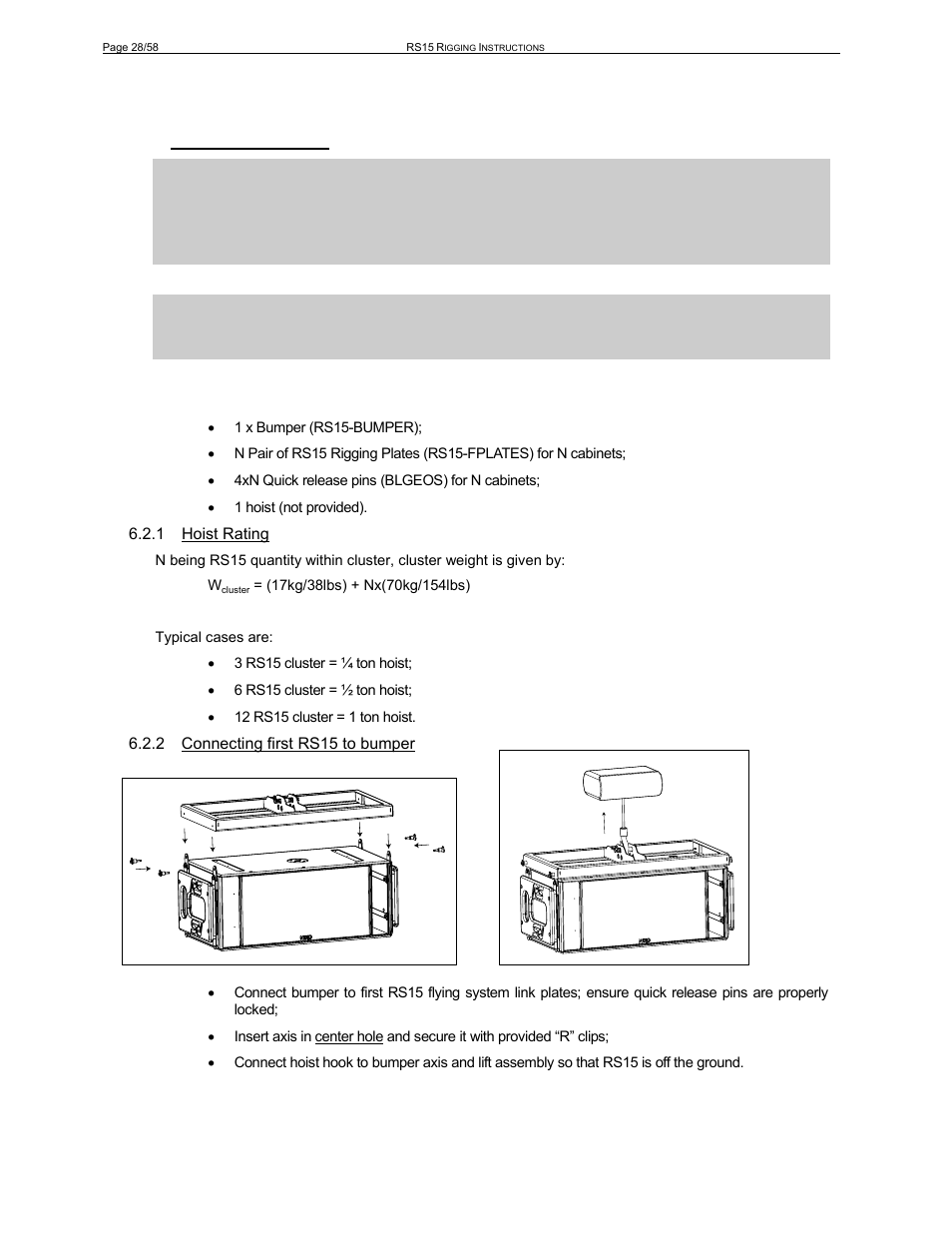 2 flying rs15 arrays | Nexo RS User Manual | Page 28 / 58