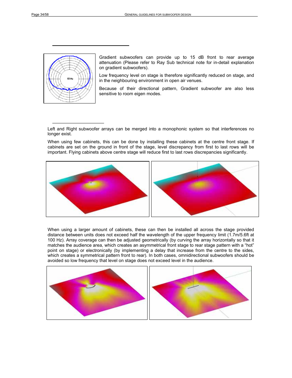 2 gradient subwoofers benefits, 3 monophonic design | Nexo RS User Manual | Page 34 / 58