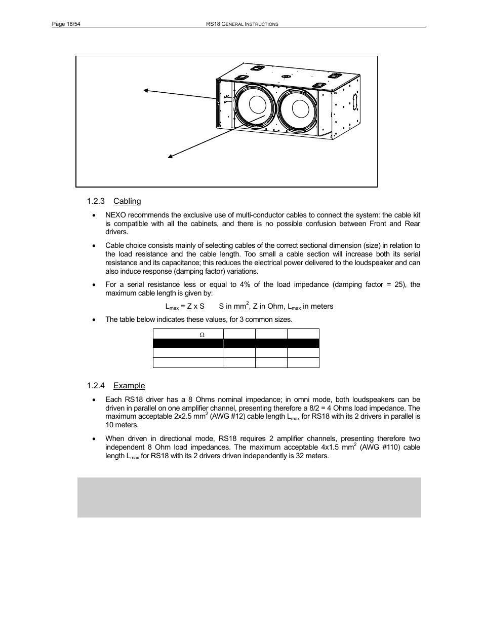 Nexo RS User Manual | Page 18 / 54
