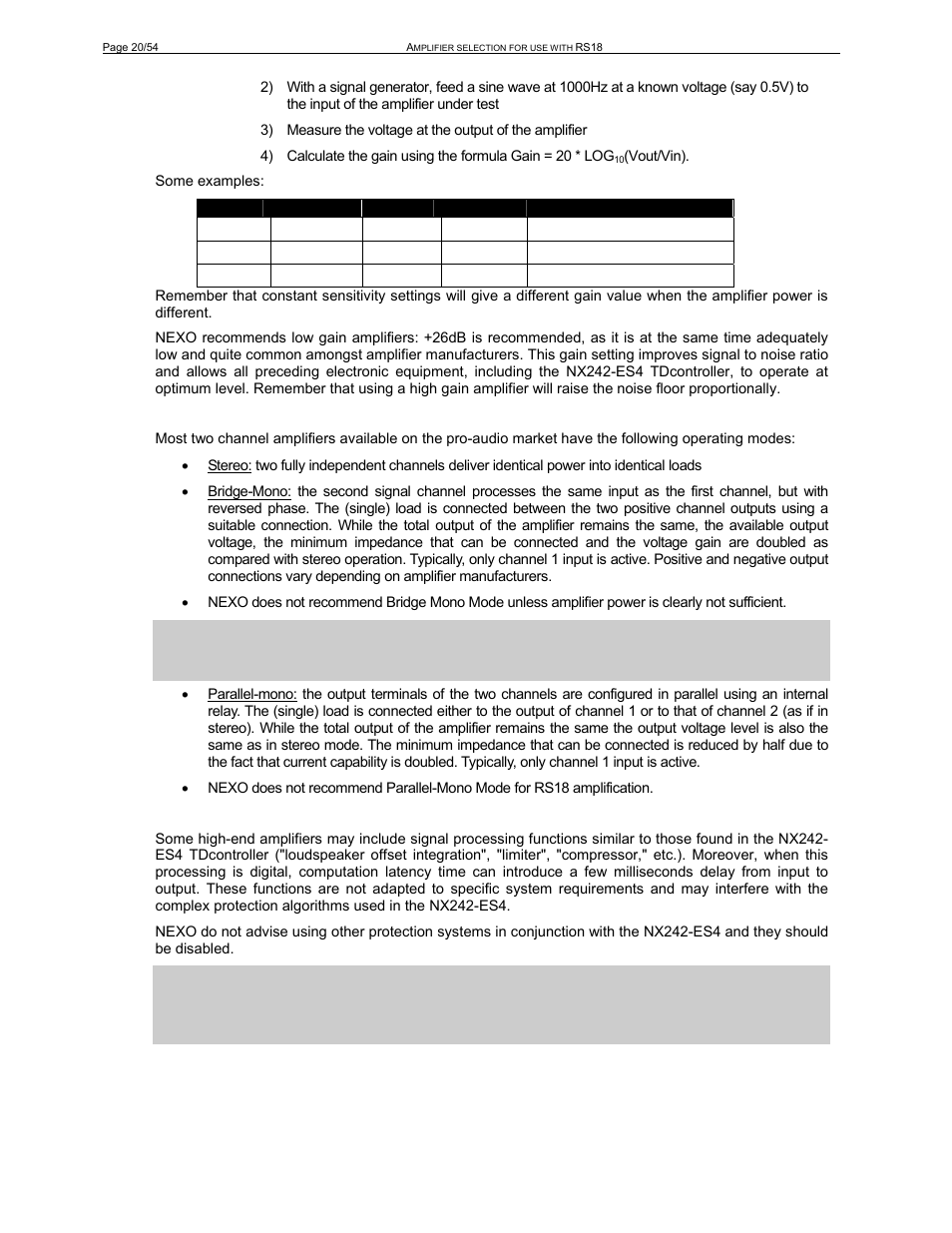 Nexo RS User Manual | Page 20 / 54
