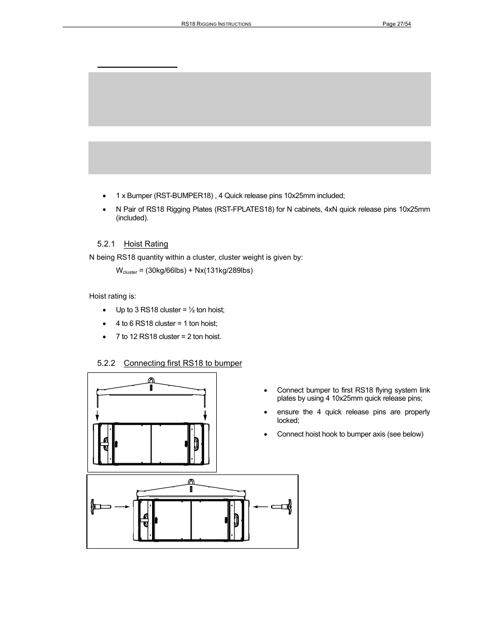 2 flying rs18 arrays | Nexo RS User Manual | Page 27 / 54