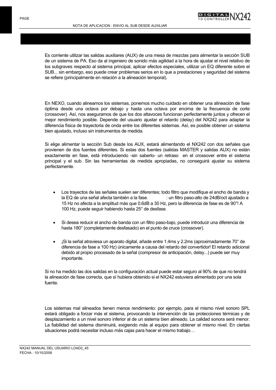 Nexo NXAMP User Manual | Page 34 / 38
