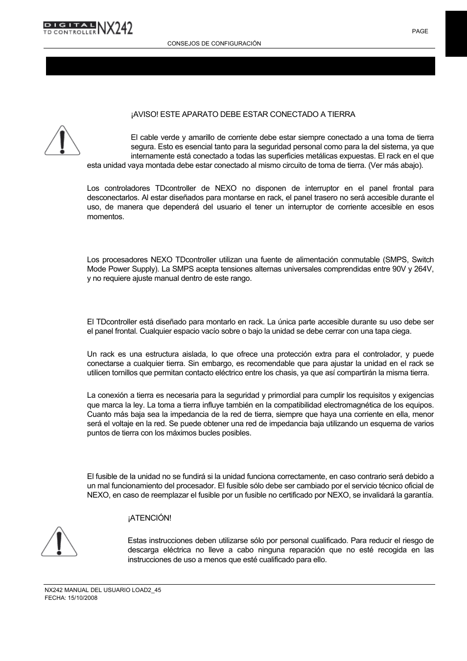 Consejos de configuración | Nexo NXAMP User Manual | Page 7 / 38