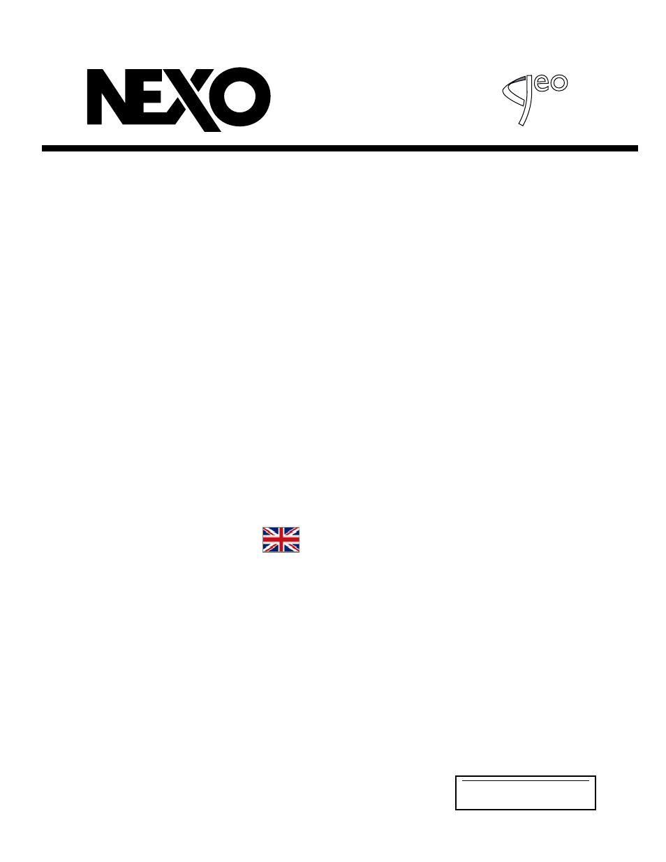 Nexo GEO D User Manual | 94 pages