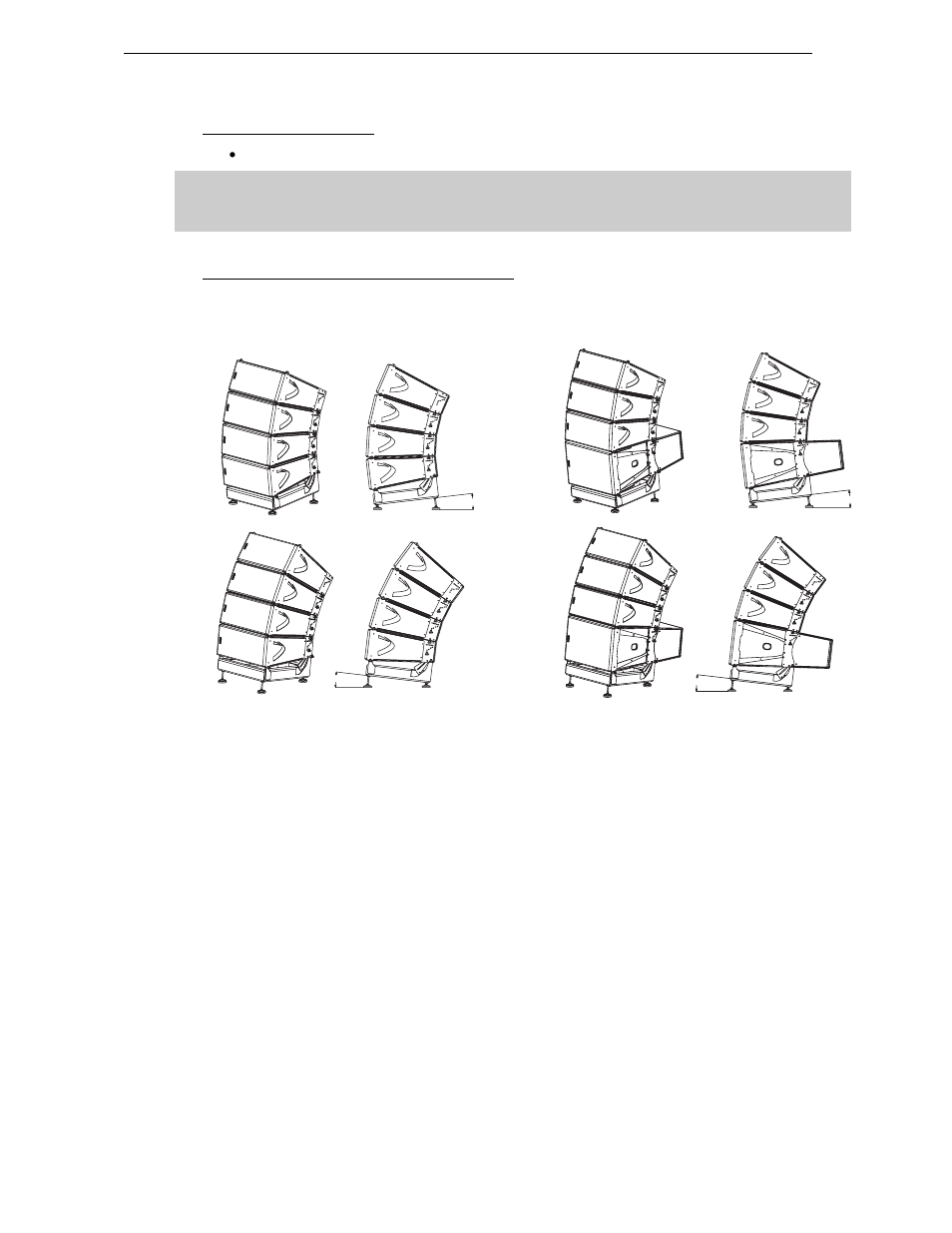 5 subsequent geo d10’s, 6 ground stacking geo sub with geo d10’s | Nexo GEO D User Manual | Page 31 / 94