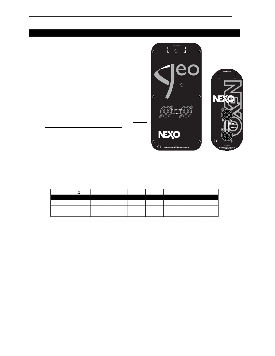 Speaker wiring | Nexo GEO S8 User Manual | Page 8 / 35