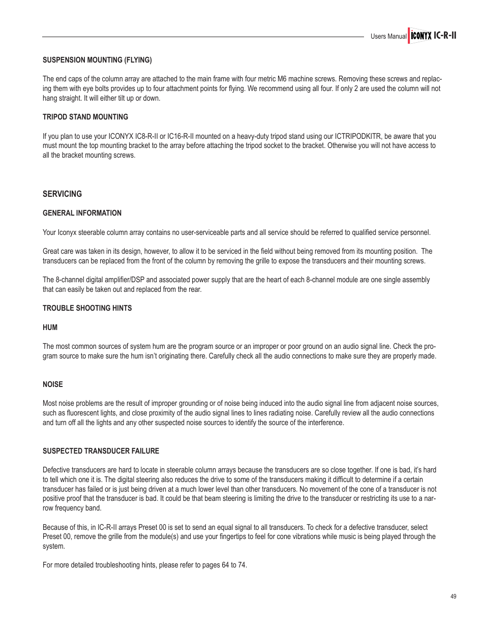 Renkus-Heinz IC32-R-II User Manual | Page 49 / 80