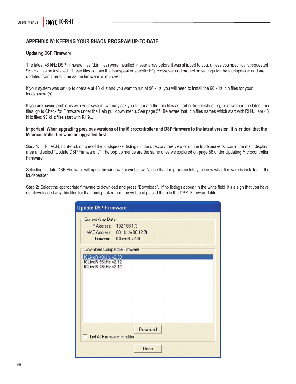 Renkus-Heinz IC32-R-II User Manual | Page 60 / 80