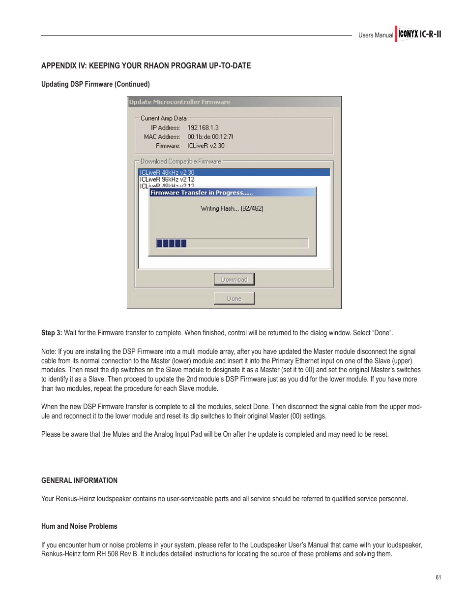 Renkus-Heinz IC32-R-II User Manual | Page 61 / 80