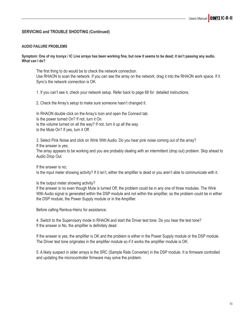 Renkus-Heinz IC32-R-II User Manual | Page 73 / 80