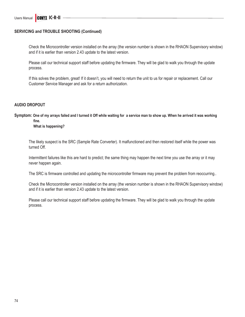 Renkus-Heinz IC32-R-II User Manual | Page 74 / 80