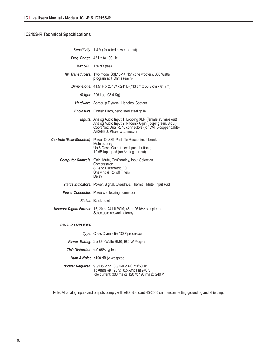 Renkus-Heinz ICL-R User Manual | Page 68 / 72