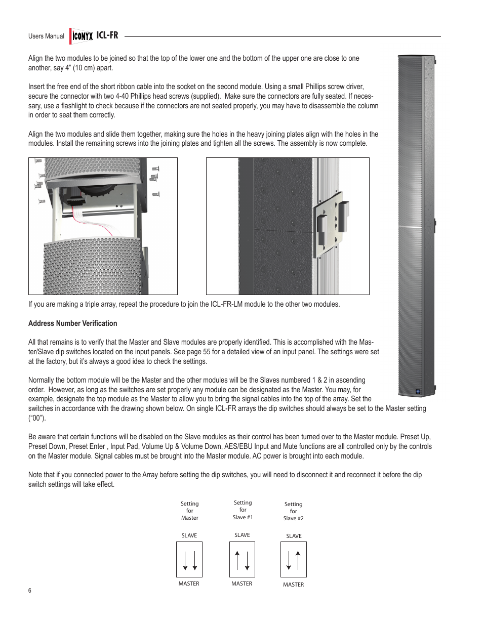 Icl-fr | Renkus-Heinz ICL-FR User Manual | Page 6 / 78