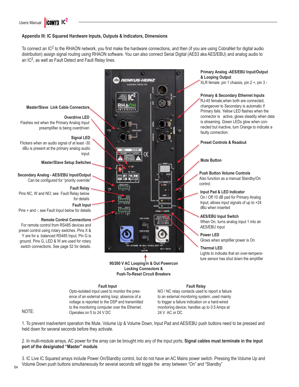 Renkus-Heinz IC2-FR User Manual | Page 64 / 91