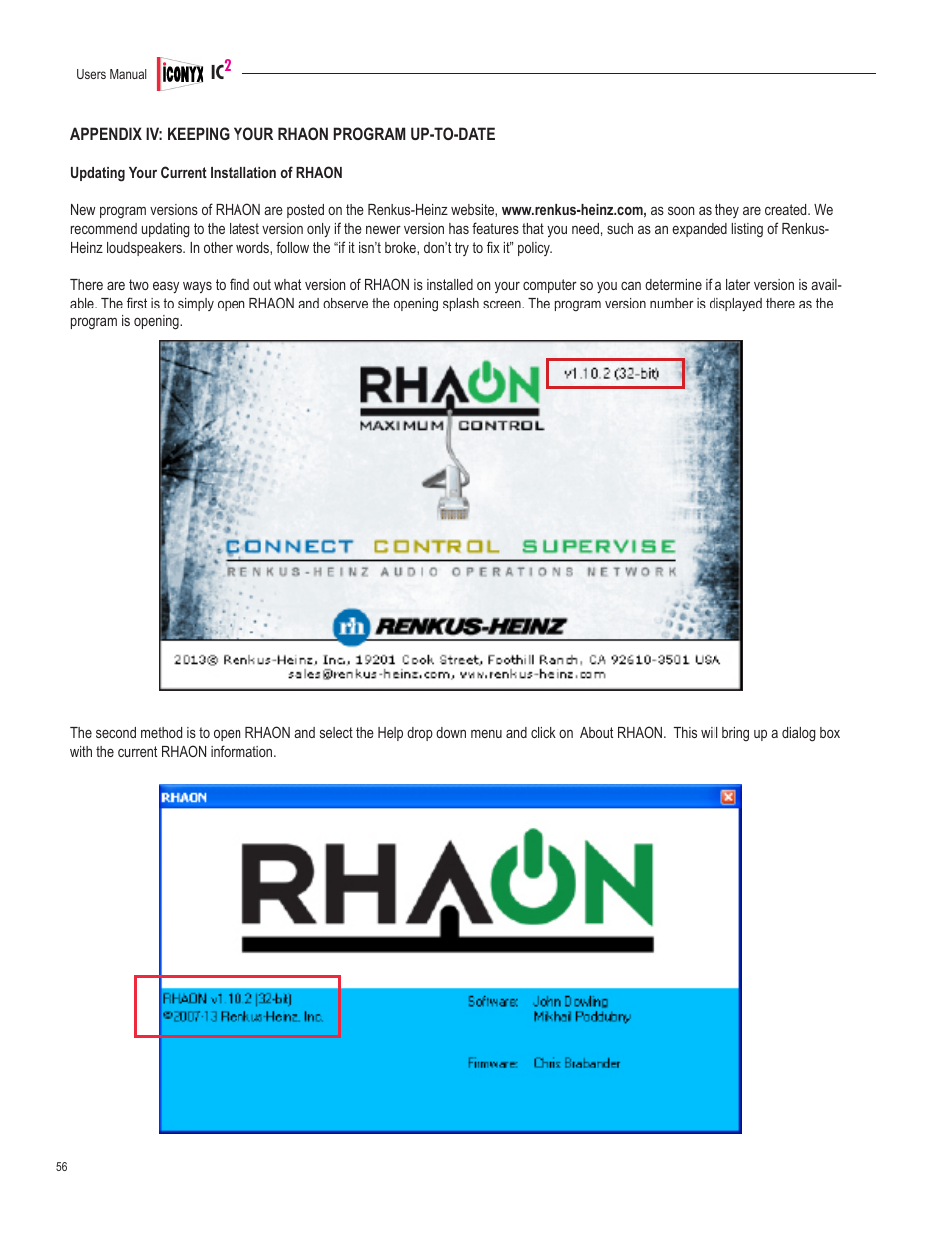 Renkus-Heinz IC2-FR User Manual | Page 66 / 91