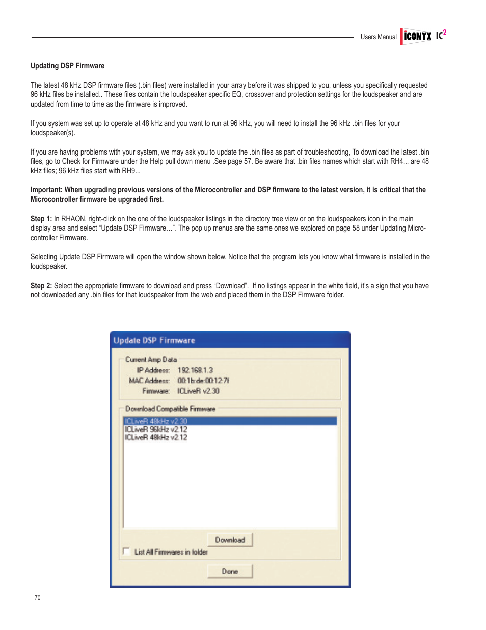Renkus-Heinz IC2-FR User Manual | Page 70 / 91