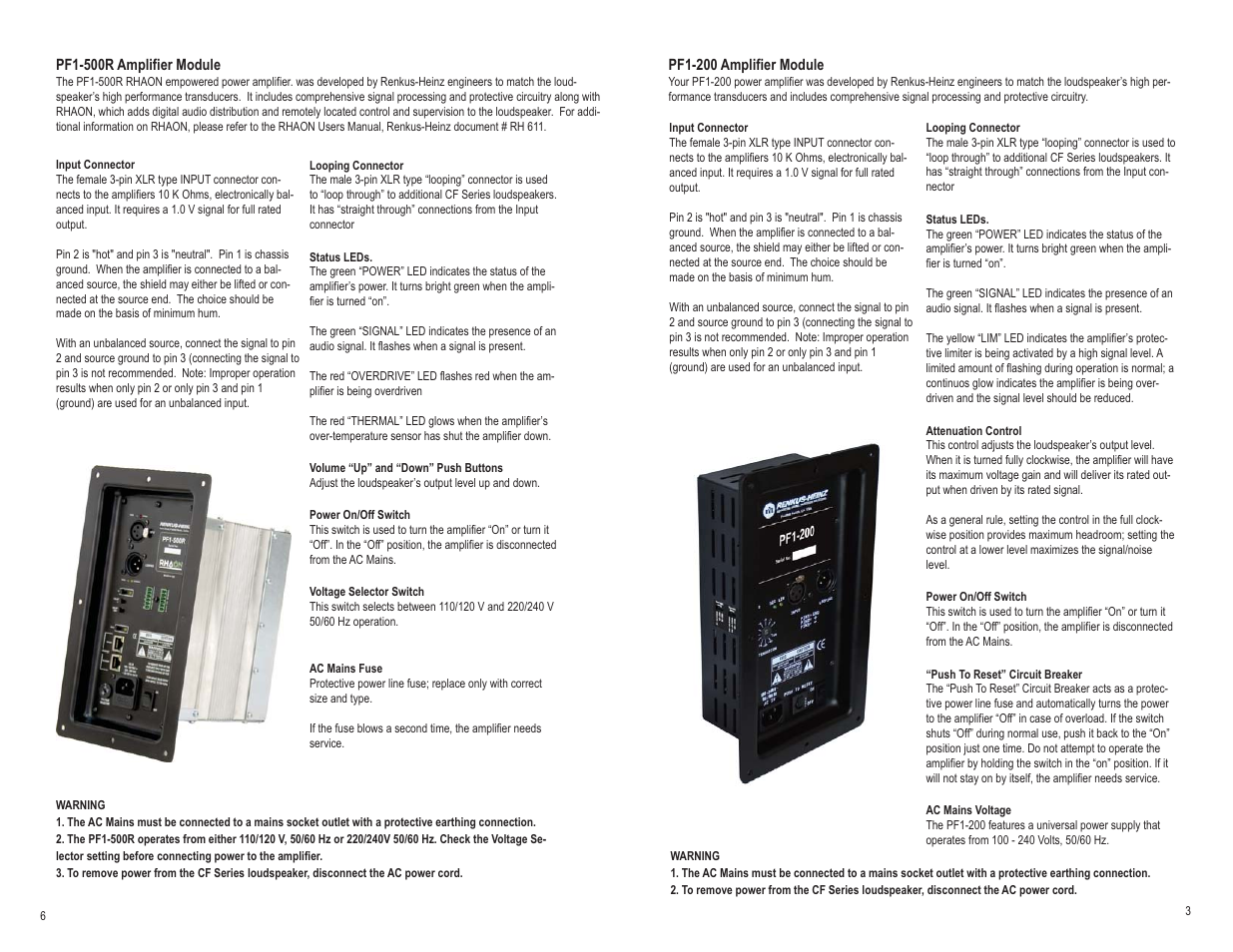 Renkus-Heinz CF12S-5R User Manual | Page 3 / 4