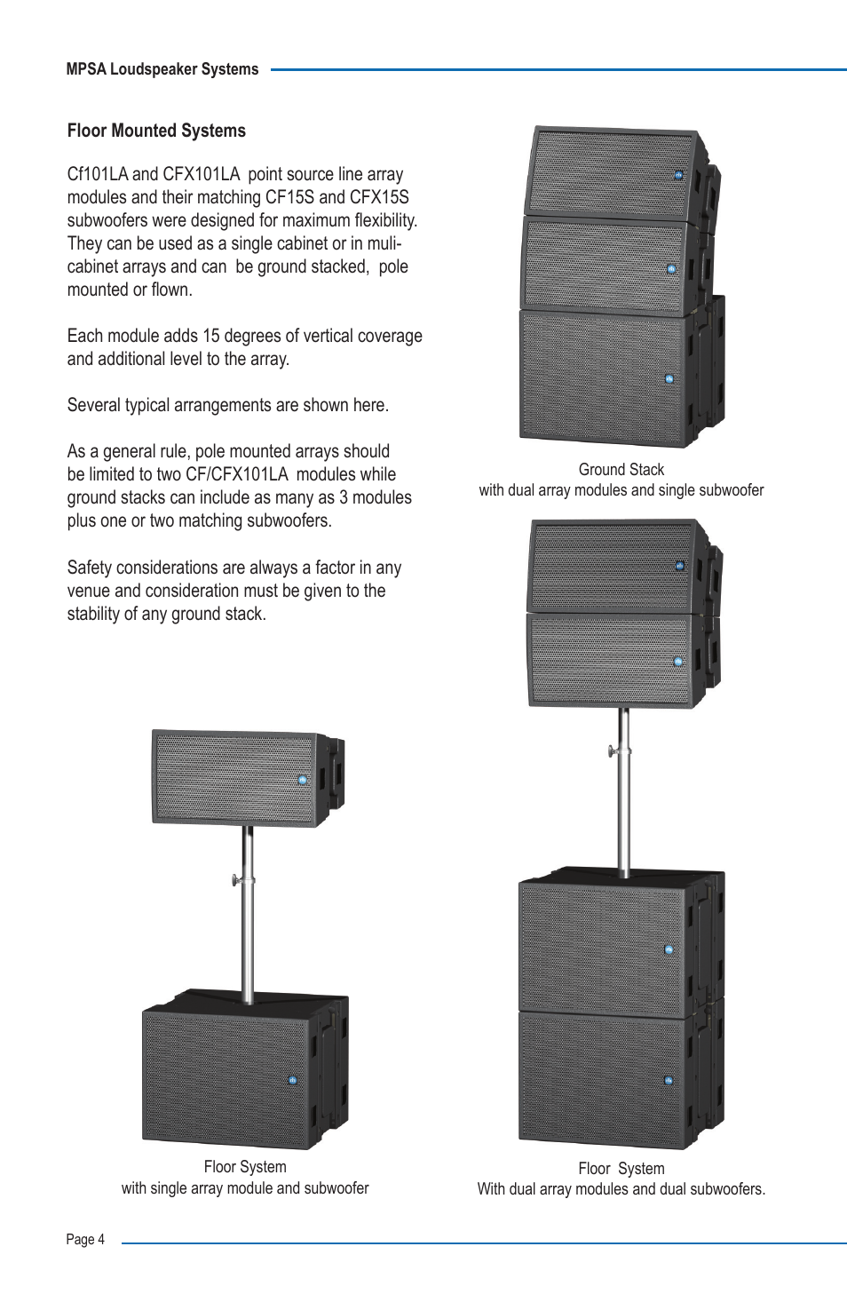 Renkus-Heinz CF101LA User Manual | Page 4 / 12