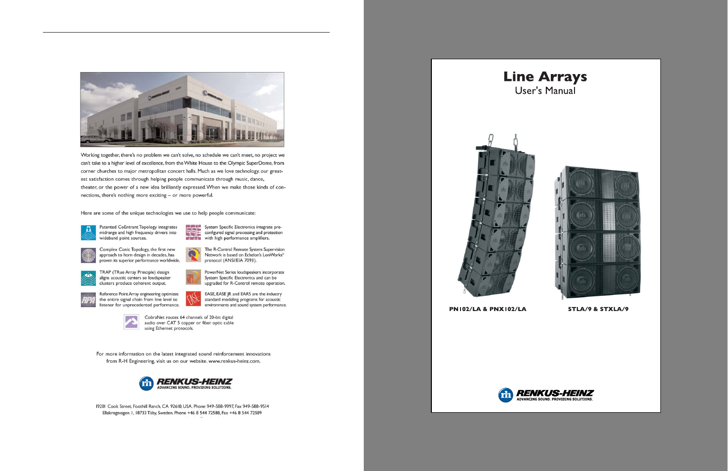 Renkus-Heinz STXLA/9 User Manual | 16 pages