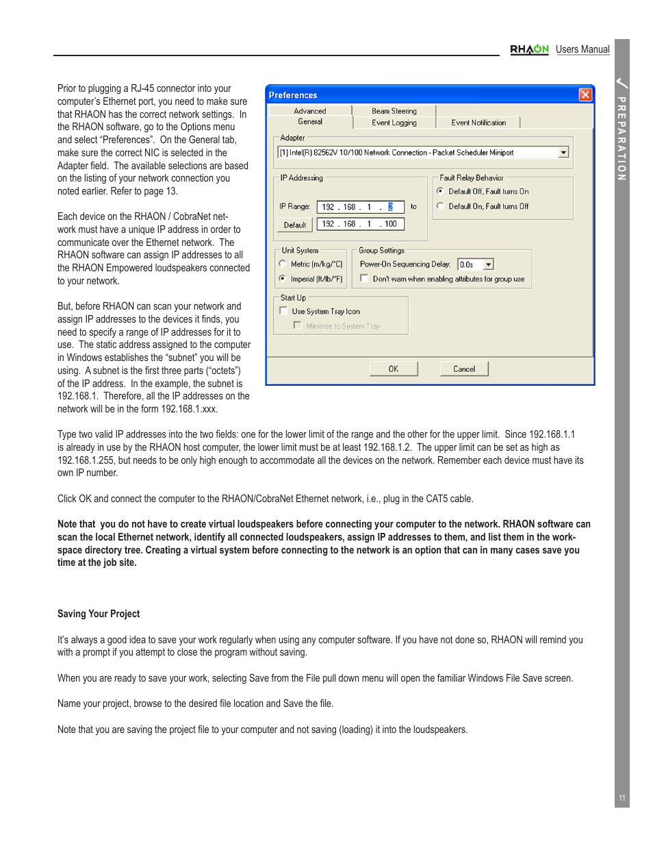 Renkus-Heinz RHAON 32-Bit User Manual | Page 11 / 58