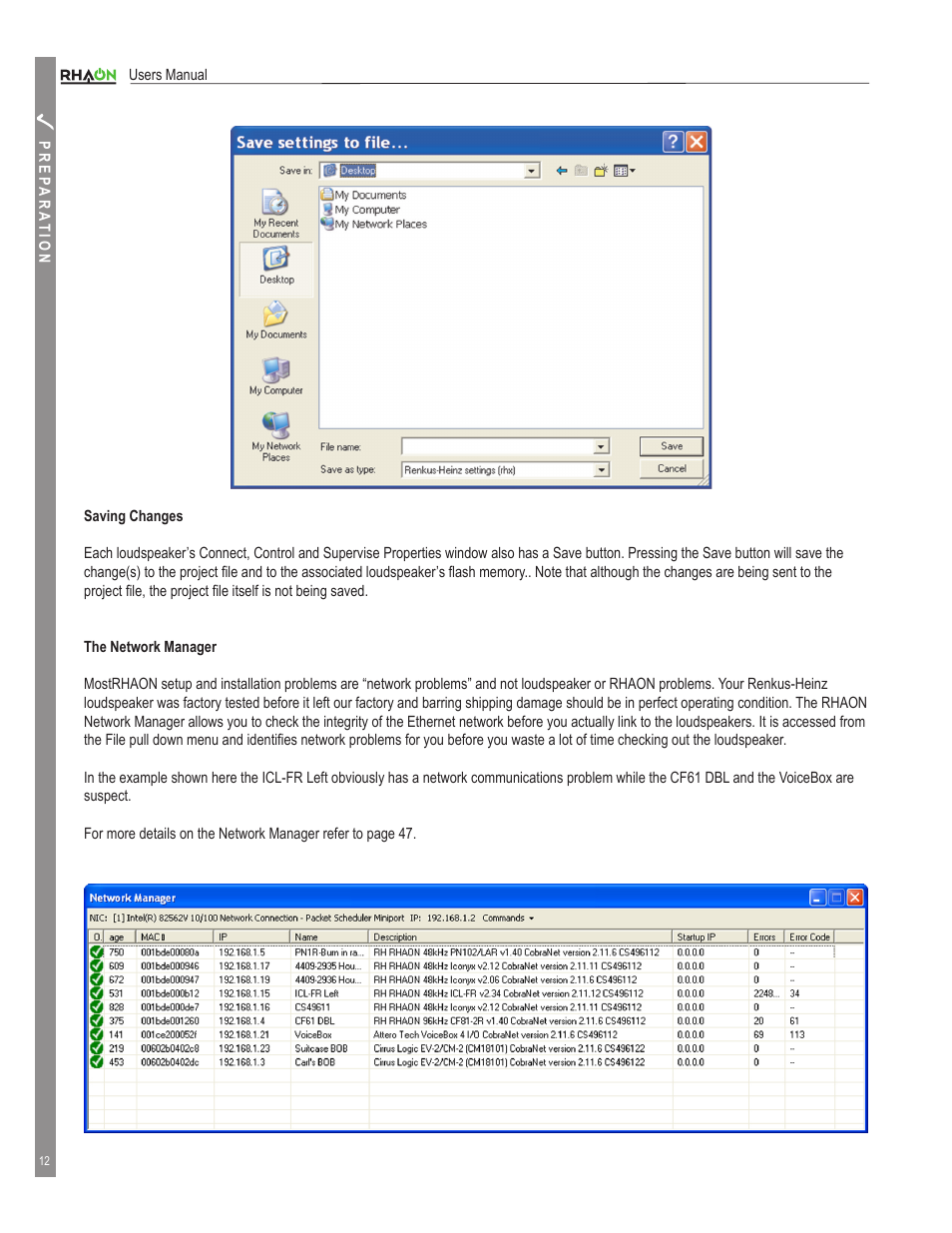 Renkus-Heinz RHAON 32-Bit User Manual | Page 12 / 58