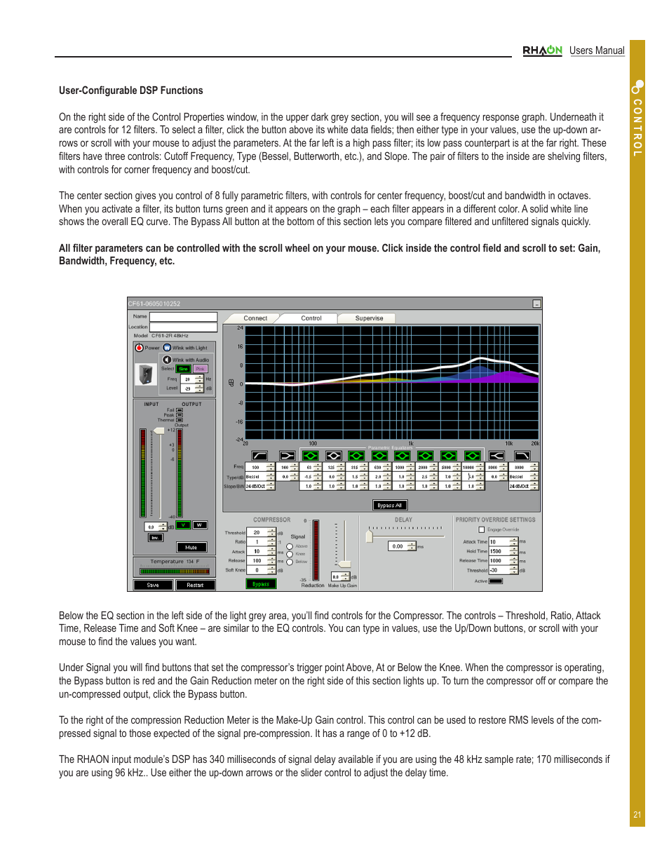 Renkus-Heinz RHAON 32-Bit User Manual | Page 21 / 58