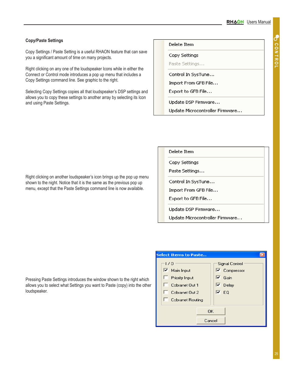 Renkus-Heinz RHAON 32-Bit User Manual | Page 25 / 58