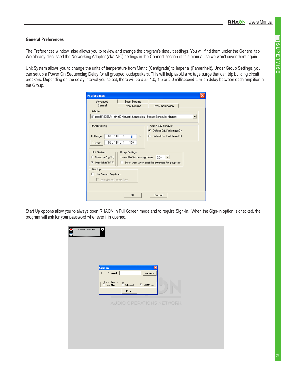 Renkus-Heinz RHAON 32-Bit User Manual | Page 29 / 58