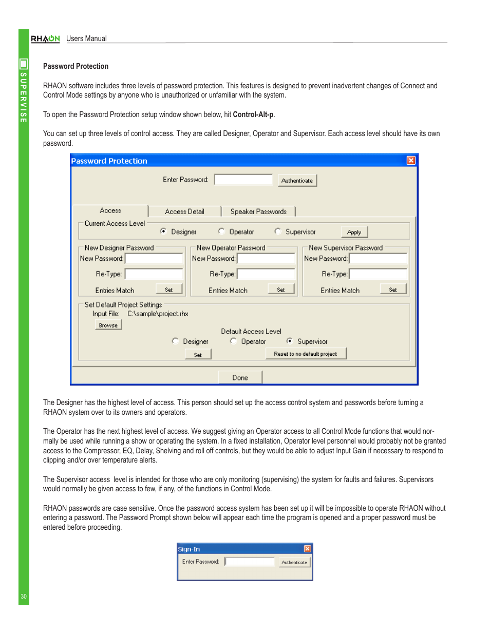 Renkus-Heinz RHAON 32-Bit User Manual | Page 30 / 58