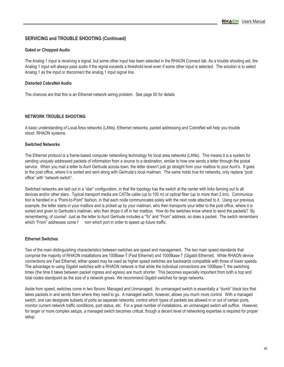 Renkus-Heinz RHAON 32-Bit User Manual | Page 45 / 58
