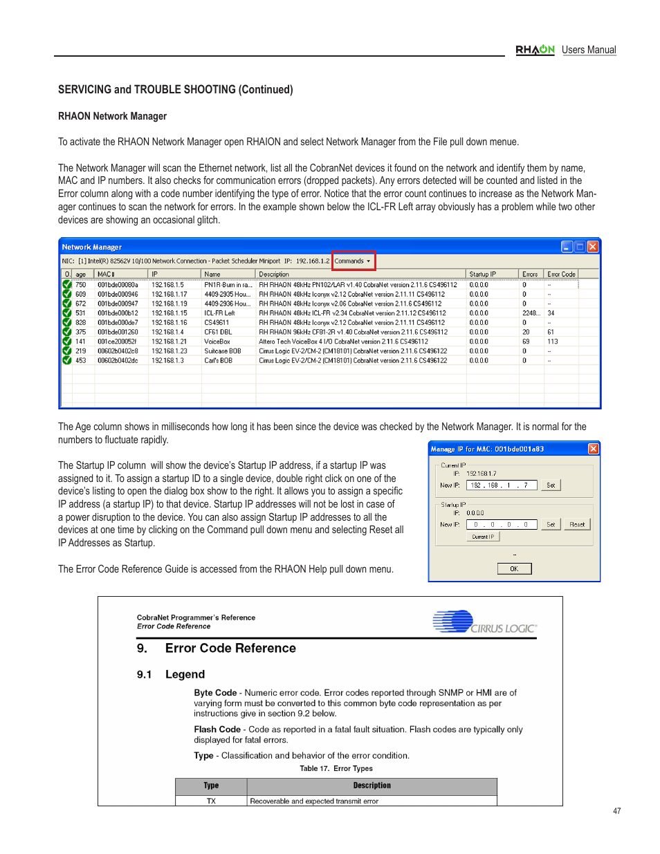 Renkus-Heinz RHAON 32-Bit User Manual | Page 47 / 58