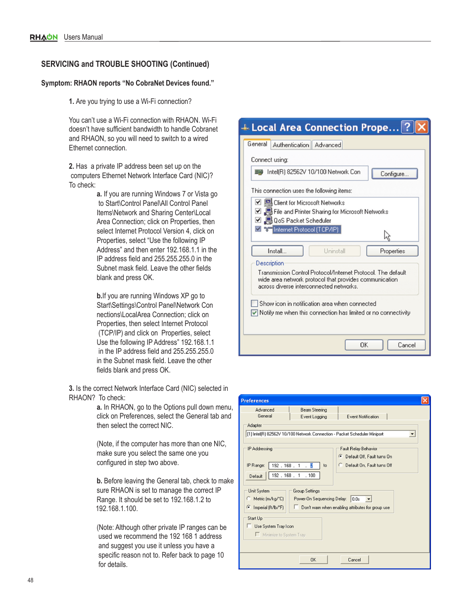 Renkus-Heinz RHAON 32-Bit User Manual | Page 48 / 58