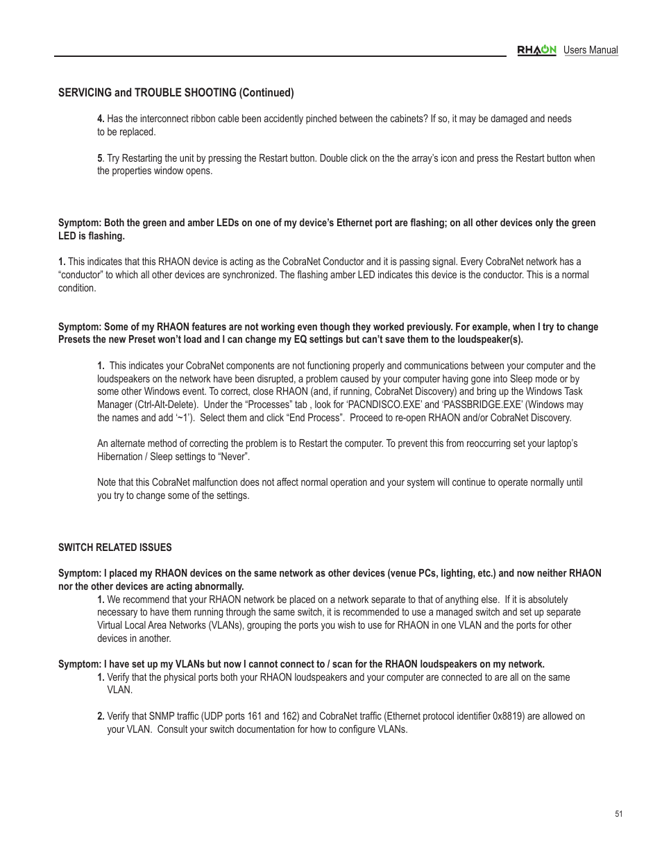 Renkus-Heinz RHAON 32-Bit User Manual | Page 51 / 58