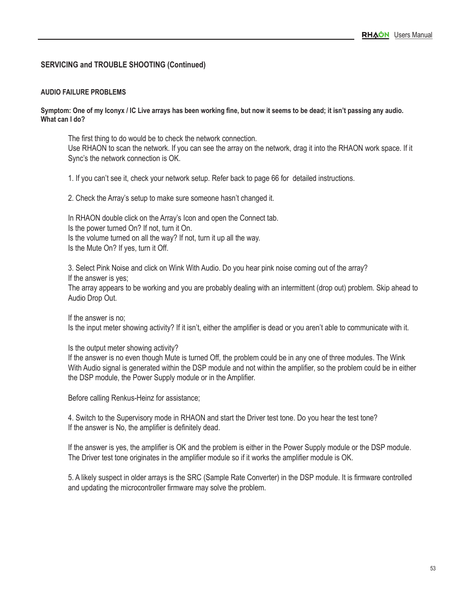 Renkus-Heinz RHAON 32-Bit User Manual | Page 53 / 58